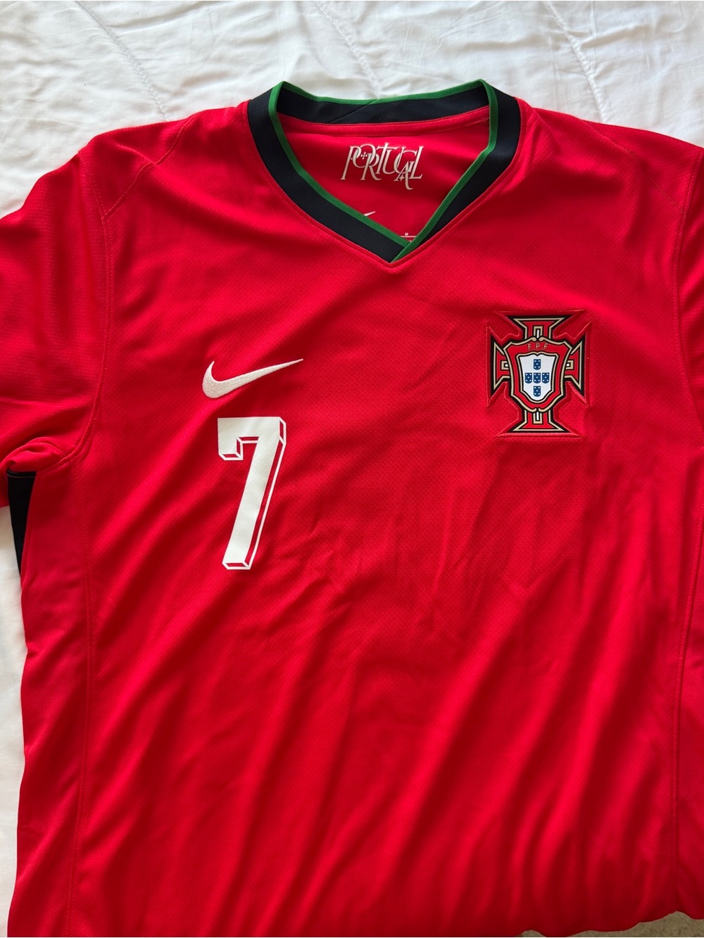 Nike Portugal Red Men's Football Jersey with #7